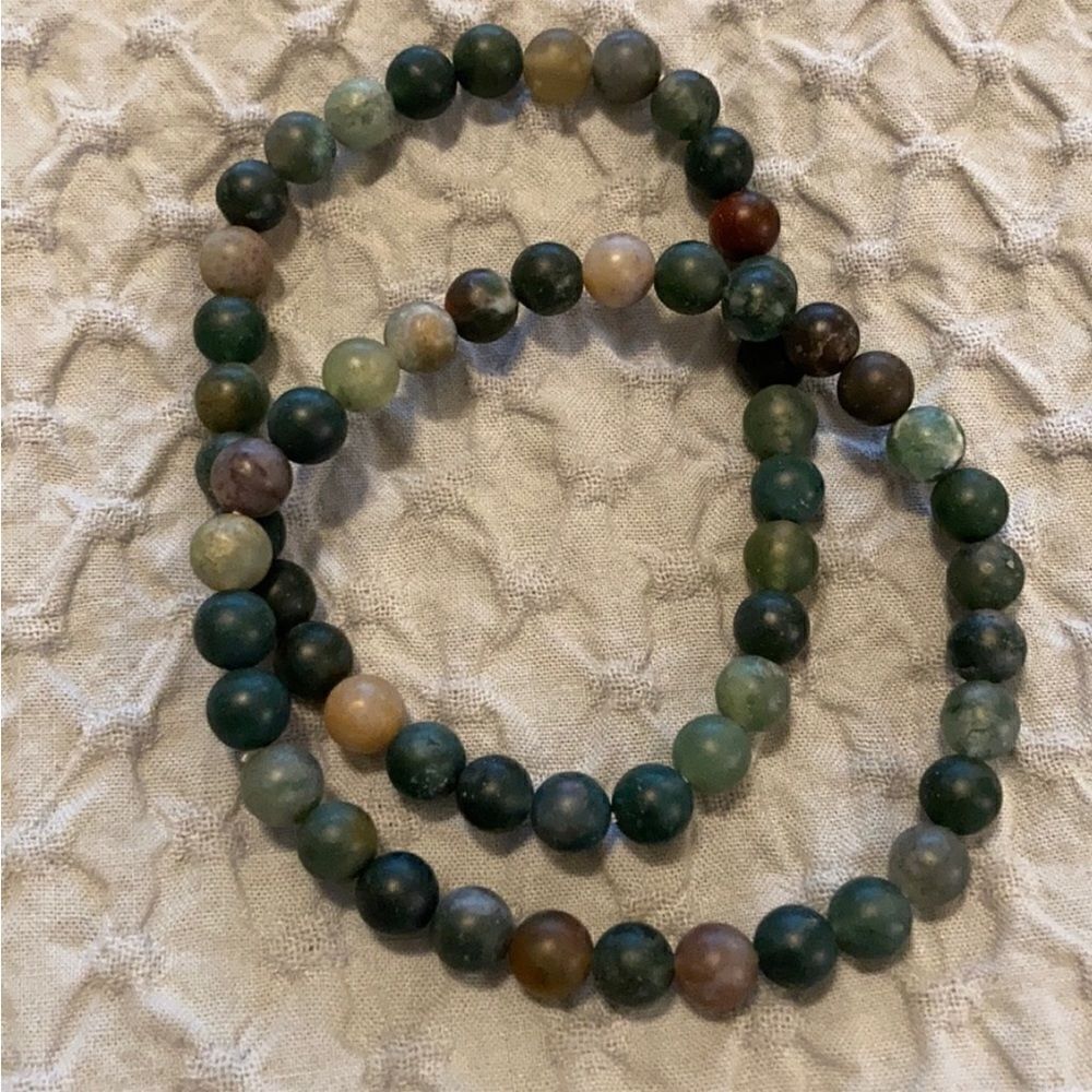 Multi Natural Matte Stone Bracelets - Picture 7 of 7